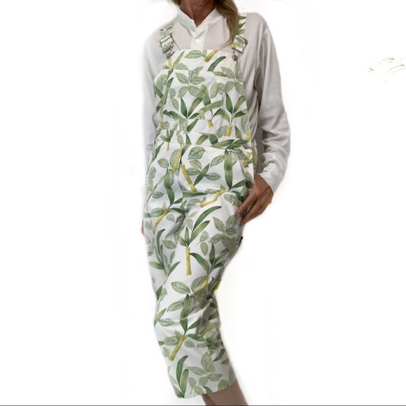 Cambridge Dry Goods Pants - Cambridge Dry Goods bamboo print overalls